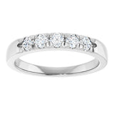 14K White Gold 1/3 CTW Lab-Grown Diamond French-Set Anniversary Band