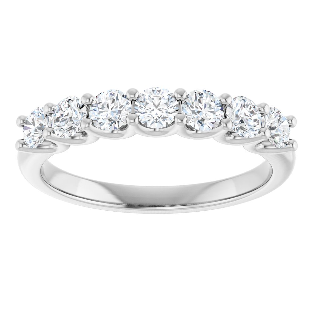 14K White 5/8 CTW Lab-Grown Diamond Anniversary Band