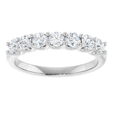 14K White 5/8 CTW Lab-Grown Diamond Anniversary Band