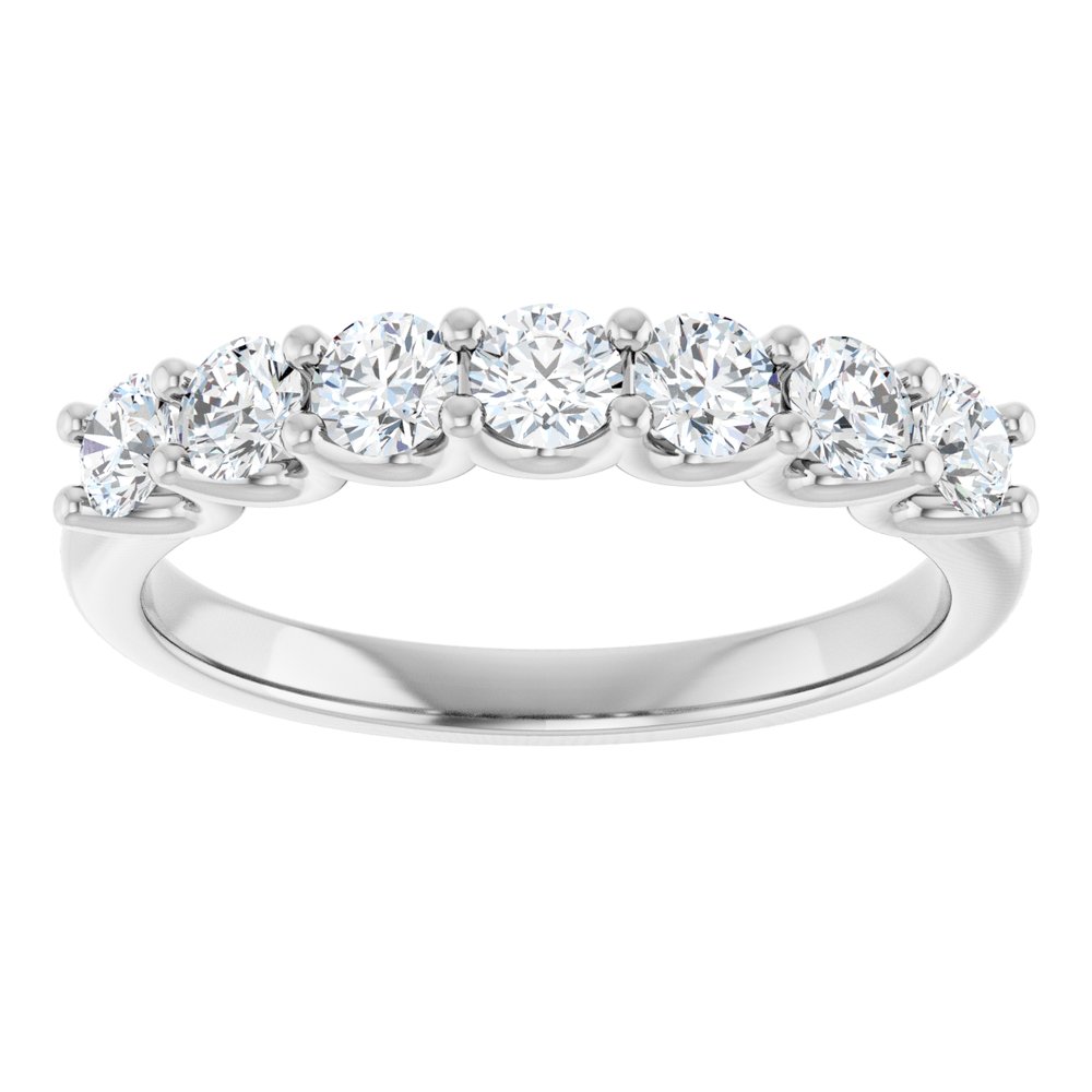 14K White 5/8 CTW Lab-Grown Diamond Anniversary Band