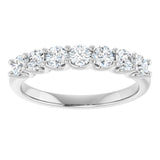 14K White 5/8 CTW Lab-Grown Diamond Anniversary Band