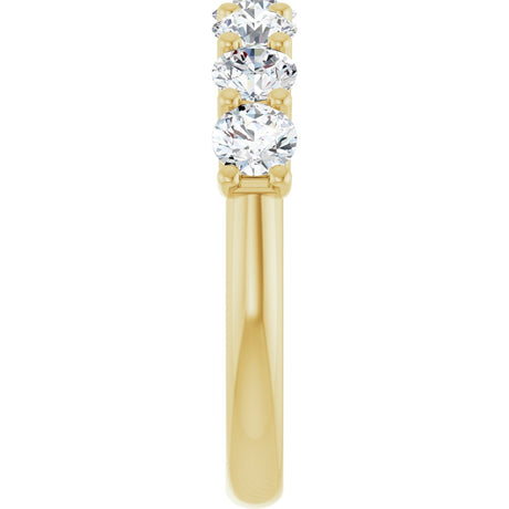 14K Yellow Gold 1 1/3 CTW Lab-Grown Diamond Anniversary Band