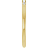 14K Yellow Gold 1/10 CTW Natural Diamond French-Set Anniversary Band