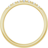 14K Yellow Gold 1/5 CTW Lab-Grown Diamond French-Set Anniversary Band
