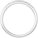14K White Gold 1/5 CTW Lab-Grown Diamond French-Set Anniversary Band
