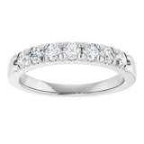 14K White Gold 1/2 CTW Lab-Grown Diamond French-Set Anniversary Band