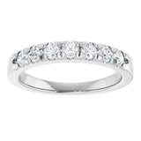 14K White Gold 1/2 CTW Lab-Grown Diamond French-Set Anniversary Band