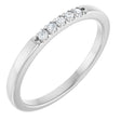 14K White Gold .08 CTW Lab-Grown Diamond French-Set Anniversary Band