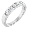 Platinum 1/2 CTW Natural Diamond French-Set Anniversary Band