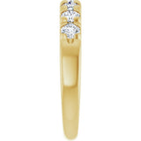 14K Yellow Gold 3/4 CTW Lab-Grown Diamond French-Set Anniversary Band