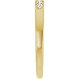 14K Yellow Gold 1/5 CTW Lab-Grown Diamond French-Set Anniversary Band