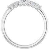 14K White Gold 1/5 CTW Lab-Grown Diamond Anniversary Band