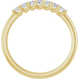 14K Yellow Gold 1/5 CTW Lab-Grown Diamond Anniversary Band
