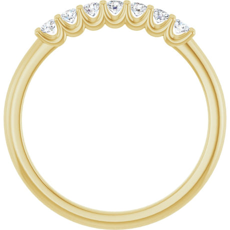 14K Yellow 1/5 CTW Natural Diamond Anniversary Band