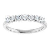 14K White Gold 3/8 CTW Natural Diamond Anniversary Band