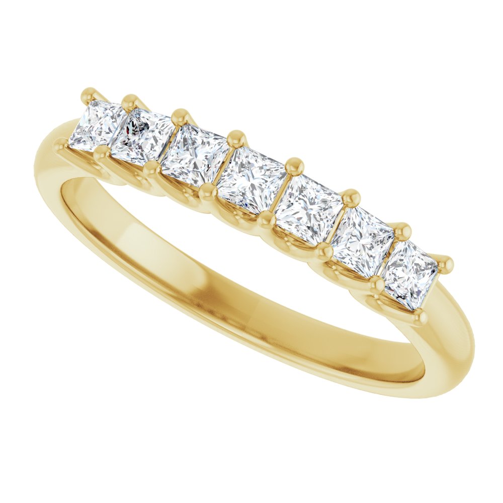 14K Yellow Gold 1/2 CTW Natural Diamond Anniversary Band