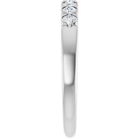 14K White Gold 1/4 CTW Lab-Grown Diamond French-Set Anniversary Band