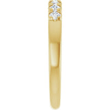 14K Yellow Gold 1/4 CTW Lab-Grown Diamond French-Set Anniversary Band