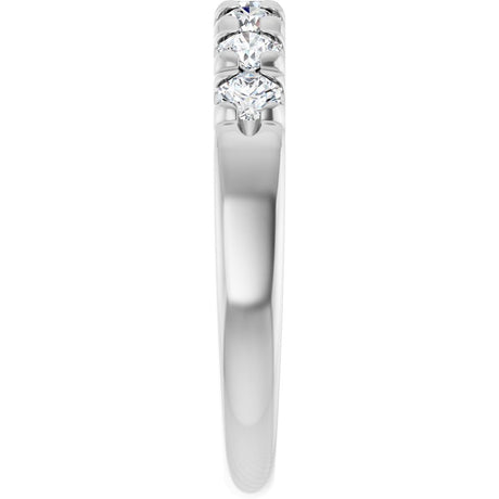 14K White Gold 1/2 CTW Lab-Grown Diamond French-Set Anniversary Band