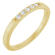 14K Yellow Gold 1/10 CTW Lab-Grown Diamond French-Set Anniversary Band