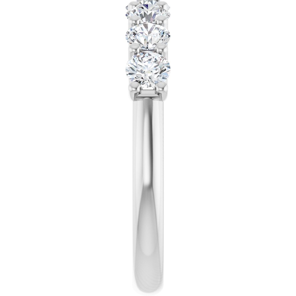 Platinum 1 CTW Lab-Grown Diamond Anniversary Band