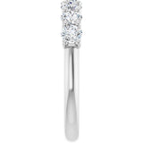 Platinum 1 CTW Lab-Grown Diamond Anniversary Band