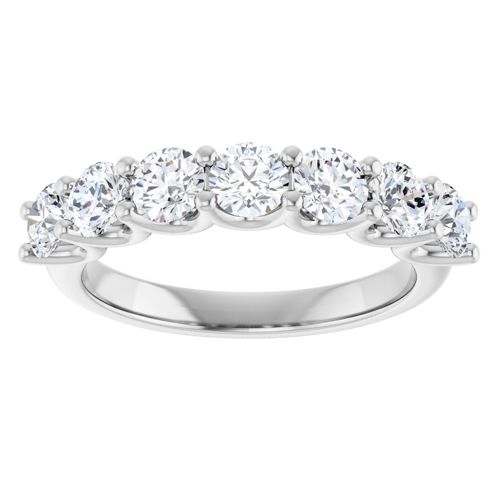 14K White Gold 1 1/3 CTW Lab-Grown Diamond Anniversary Band