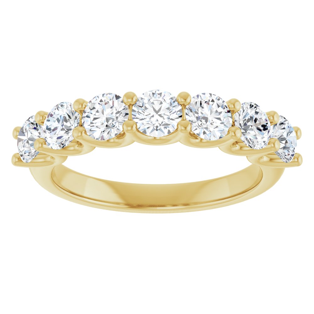 14K Yellow Gold 1 1/3 CTW Lab-Grown Diamond Anniversary Band