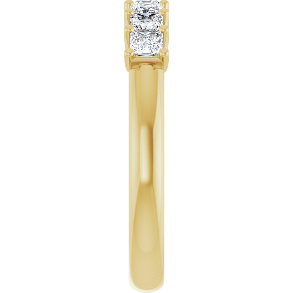 14K Yellow 5/8 CTW Natural Diamond Anniversary Band