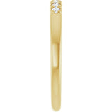 14K Yellow 1/6 CTW Natural Diamond Anniversary Band