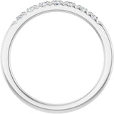 14K White Gold 1/4 CTW Lab-Grown Diamond French-Set Anniversary Band