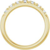 14K Yellow Gold 3/4 CTW Lab-Grown Diamond French-Set Anniversary Band