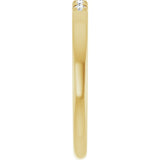 14K Yellow Gold 1/10 CTW Lab-Grown Diamond French-Set Anniversary Band