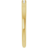 14K Yellow Gold 1/10 CTW Lab-Grown Diamond French-Set Anniversary Band