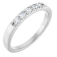 14K White Gold 1/5 CTW Lab-Grown Diamond French-Set Anniversary Band