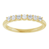 14K Yellow Gold 1/3 CTW Lab-Grown Diamond Anniversary Band
