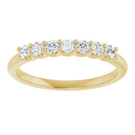 14K Yellow Gold 1/3 CTW Lab-Grown Diamond Anniversary Band