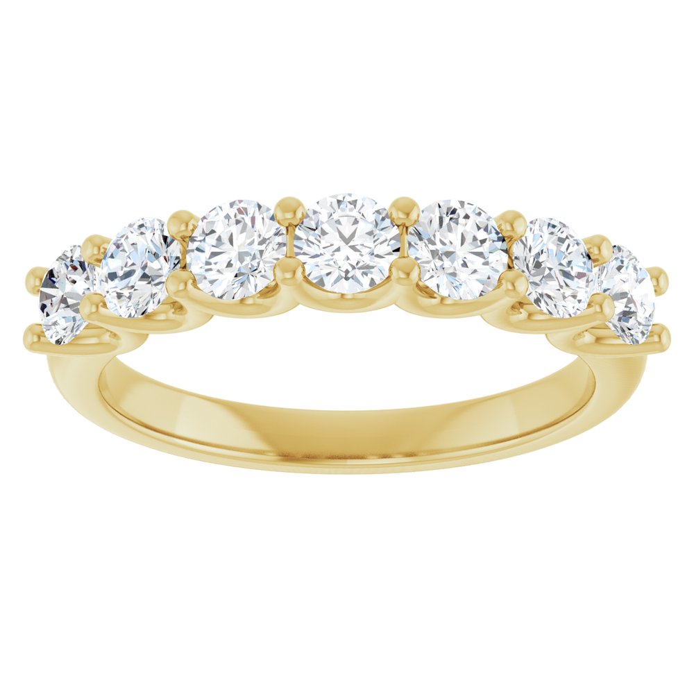 14K Yellow Gold 1 CTW Lab-Grown Diamond Anniversary Band