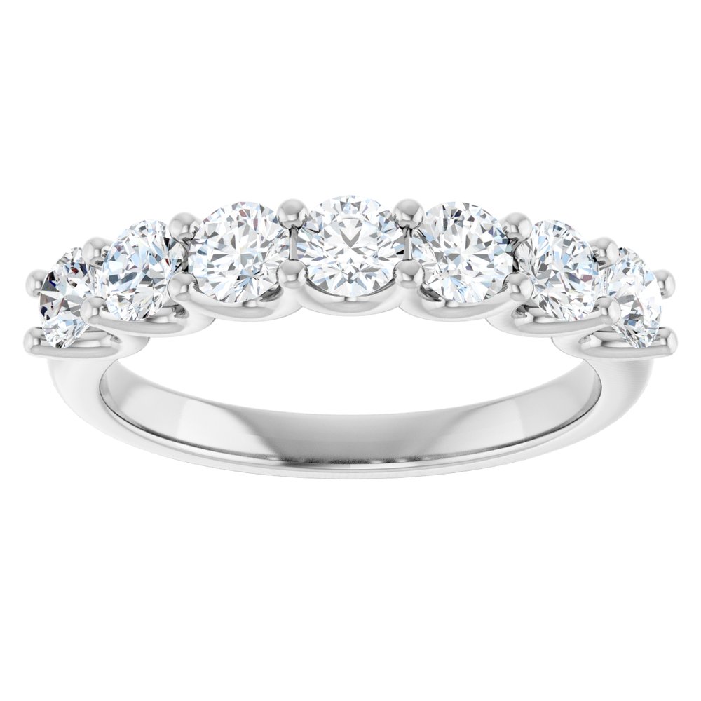 Platinum 1 CTW Lab-Grown Diamond Anniversary Band