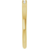 14K Yellow Gold 1/10 CTW Lab-Grown Diamond French-Set Anniversary Band