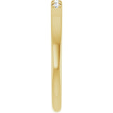 14K Yellow Gold 1/10 CTW Lab-Grown Diamond French-Set Anniversary Band