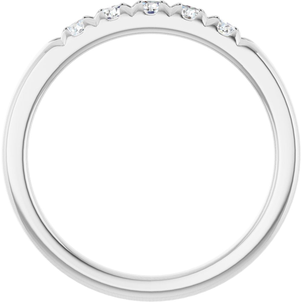 14K White 1/3 CTW Natural Diamond Anniversary Band