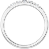 14K White Gold 1/3 CTW Natural Diamond French-Set Anniversary Band