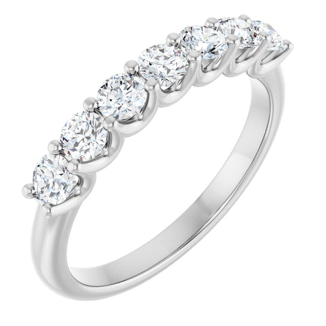 14K White 5/8 CTW Lab-Grown Diamond Anniversary Band