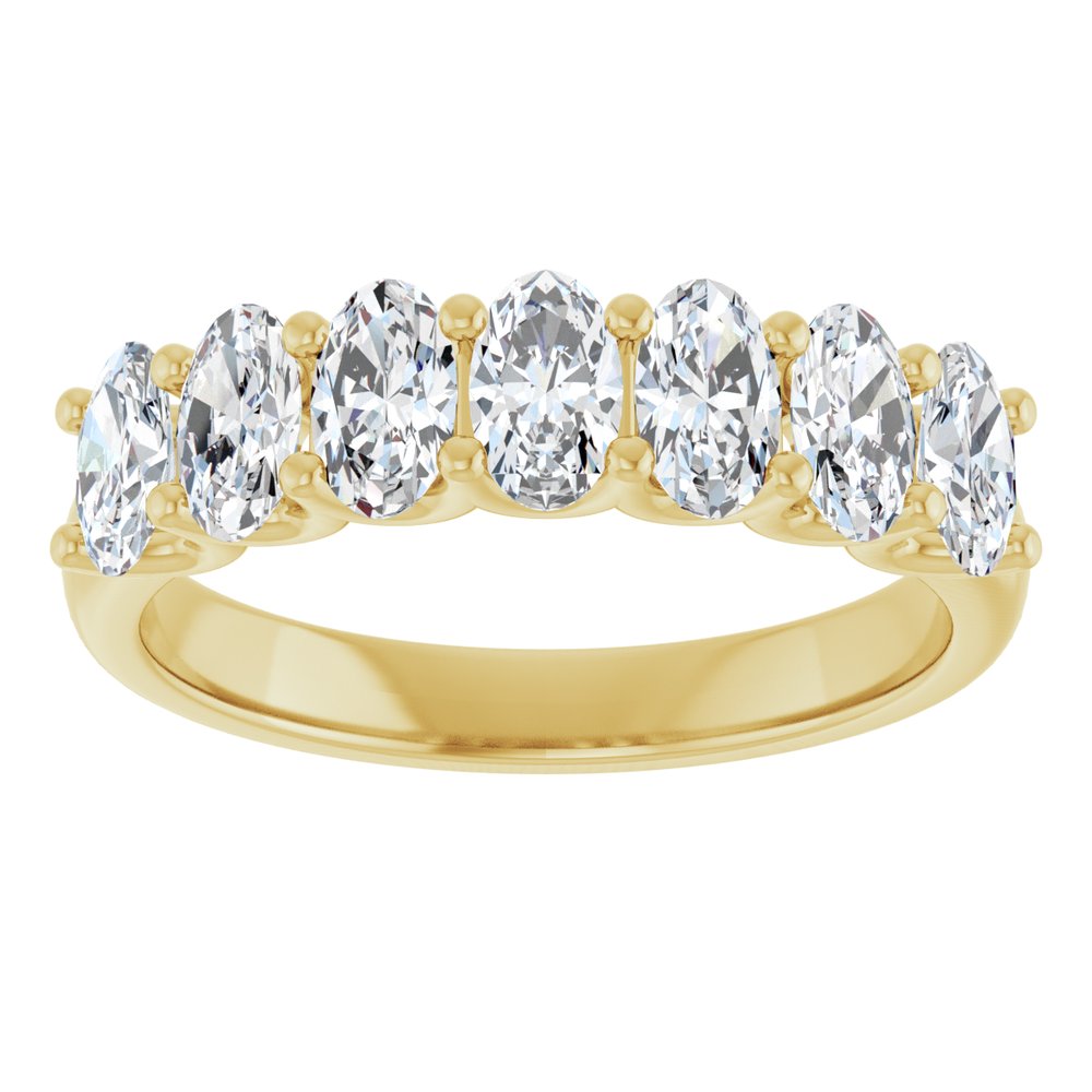 14K Yellow Gold 1 1/3 CTW Lab-Grown Diamond Anniversary Band