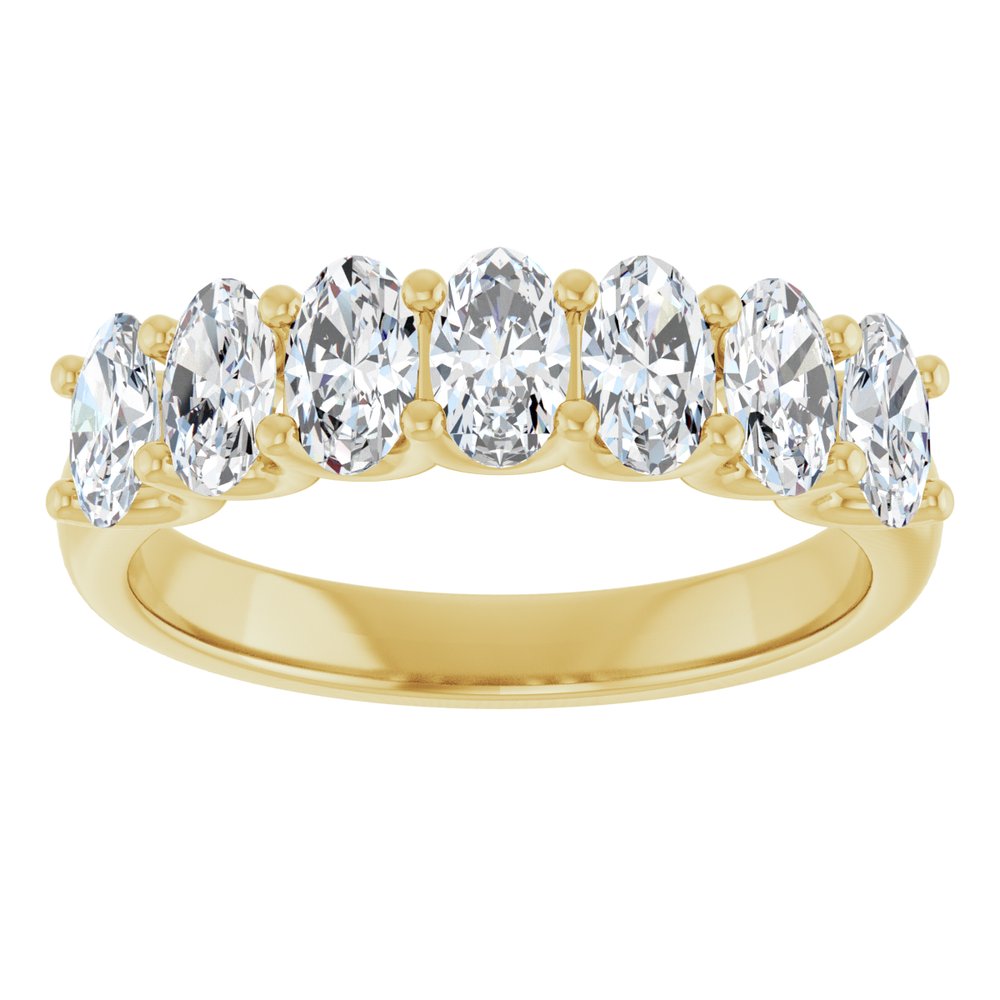 14K Yellow 1 1/3 CTW Lab-Grown Diamond Anniversary Band