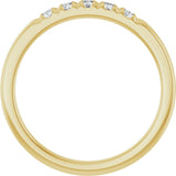 14K Yellow Gold 1/5 CTW Lab-Grown Diamond French-Set Anniversary Band