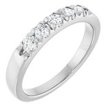 14K White Gold 1/3 CTW Lab-Grown Diamond French-Set Anniversary Band