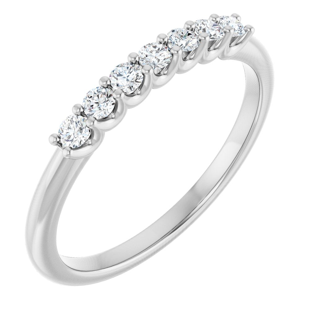 14K White Gold 1/5 CTW Lab-Grown Diamond Anniversary Band