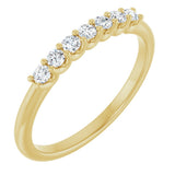 14K Yellow Gold 1/5 CTW Lab-Grown Diamond Anniversary Band